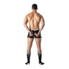 LEADER Short avec Zip Brut Noir